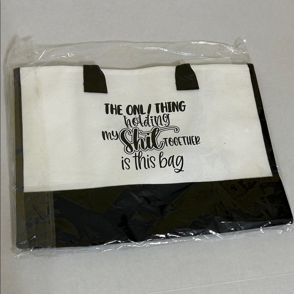 Black and White Tote Bag